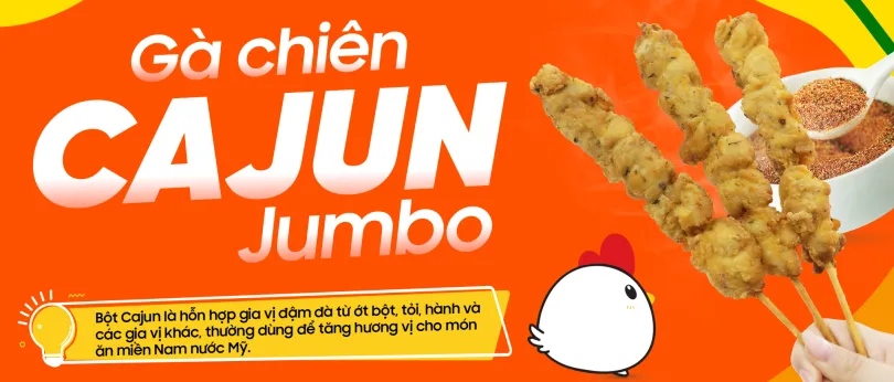 GÀ CHIÊN CAJUN JUMBO