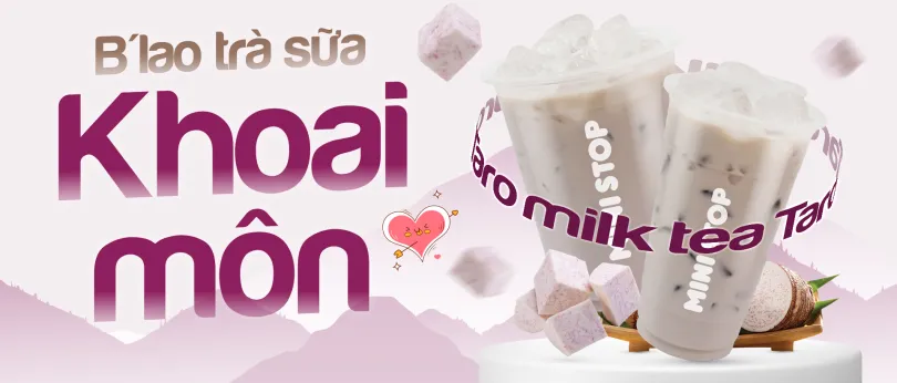 B'LAO TRÀ SỮA KHOAI MÔN